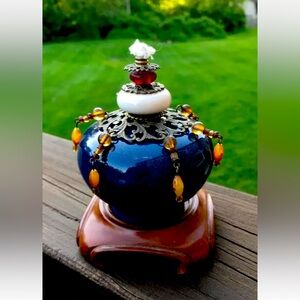 Donachelle Designs • Eclectic Oil Lamp By United Design (2002) NEW-NEVER USED